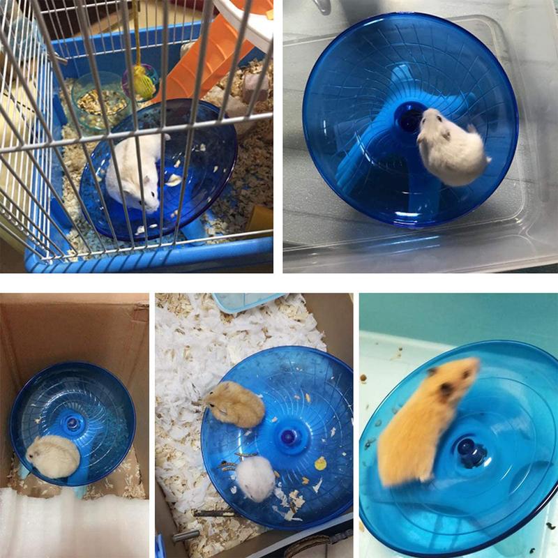 Product Introduction of Pet Hamster Flying Saucer Exercise Squirrel Wheel Hamster Mouse Running Disc Rat Toys Cage Small Animal Hamster Accessories 3
