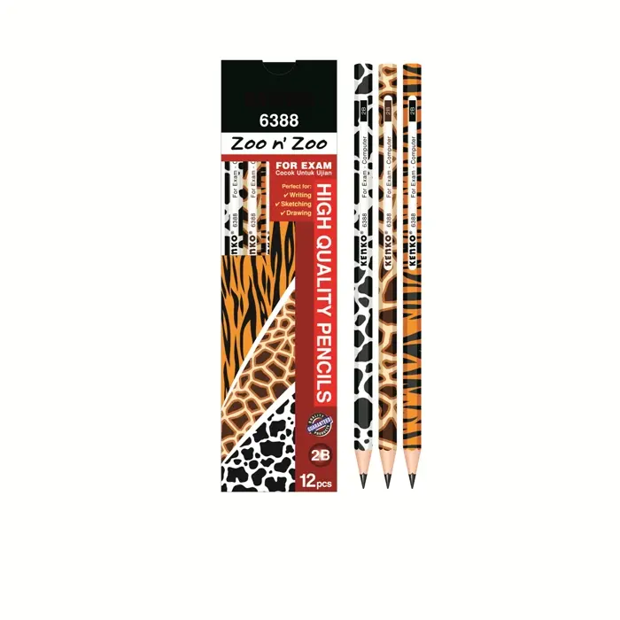 Kenko Pencil 2B-6388 Zoo n Zoo - 1 LUSIN