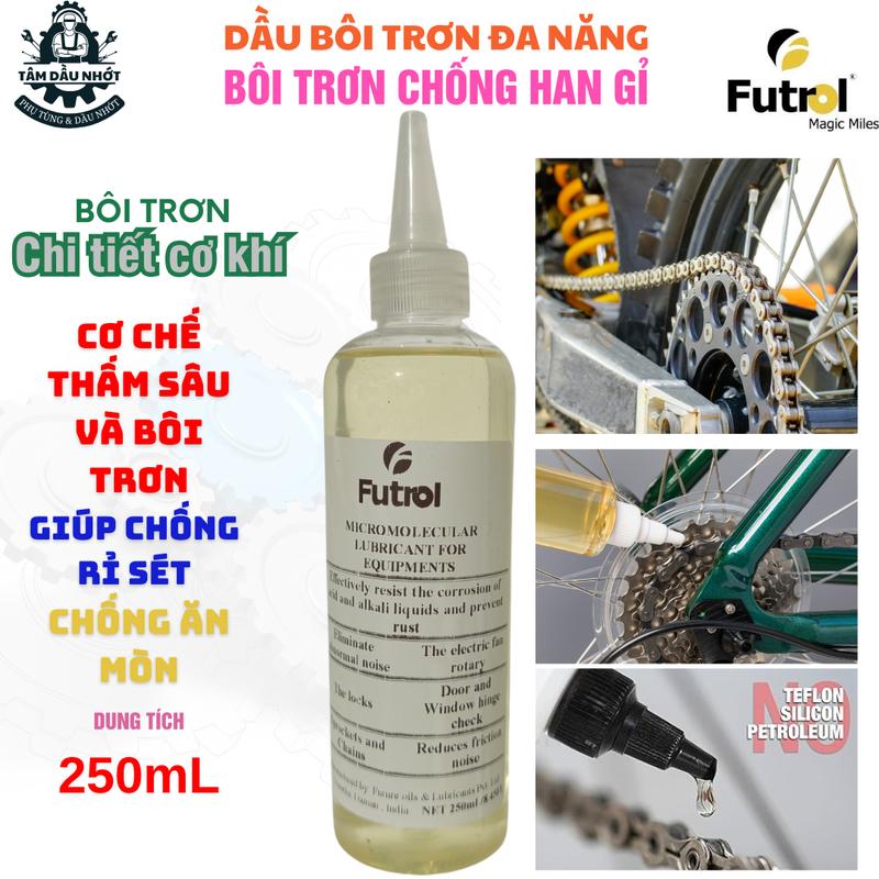 Dầu bôi trơn đa năng, dùng bôi trơn tiện lợi cho Bản Lề cửa, Xích xe máy, Vòng Bi, Ổ Khóa, Ổ Trục