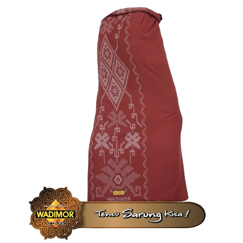 Wadimor Sarung Tenun Motif Tumpal Kembang Polos 4