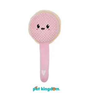 Pet Kingdom Mainan Anjing Bath Brush - Pink Sikat Mandi Sikat Punggung Alat Mandi Sikat Badan Penggosok Badan Sikat Gosok