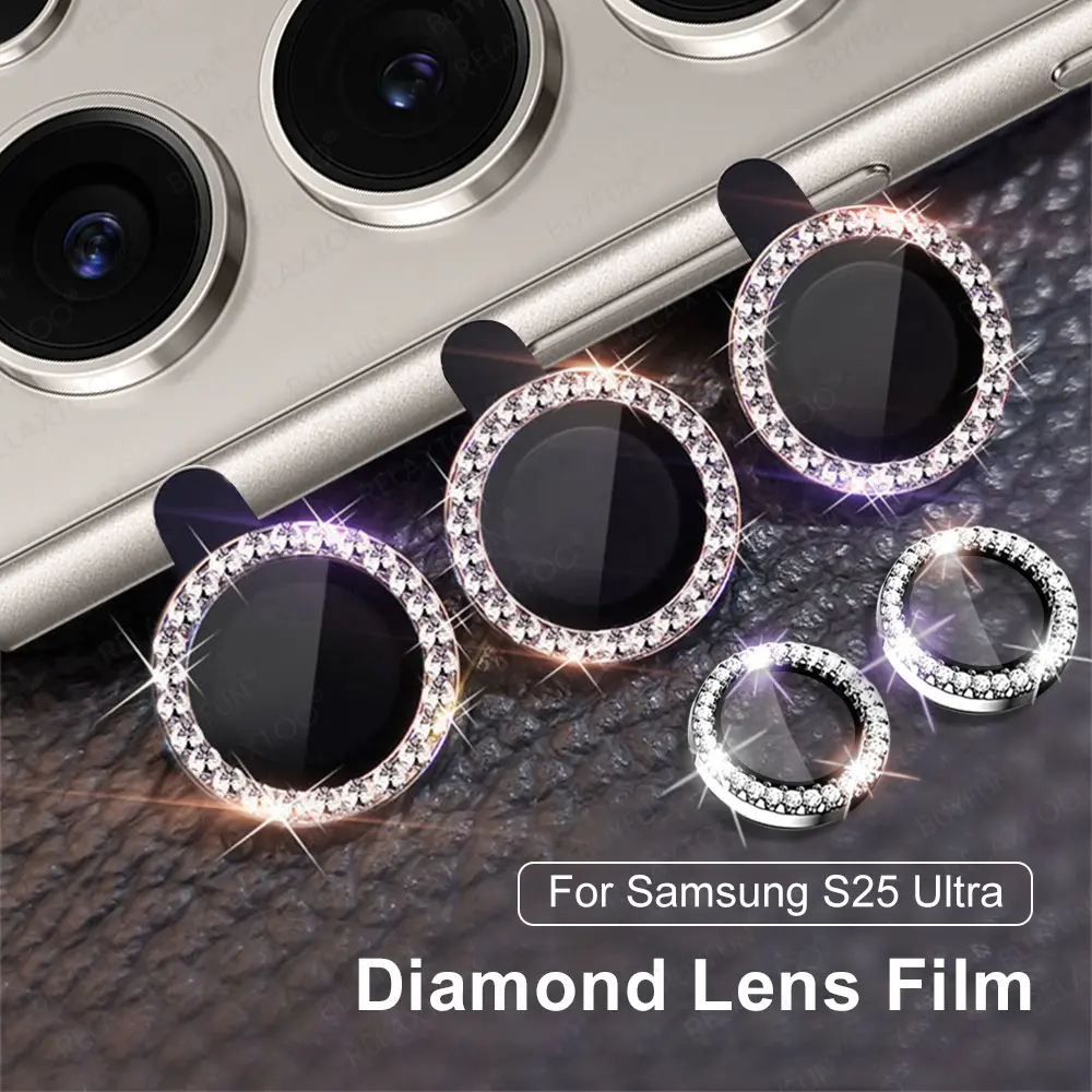 Diamond camera ring lens film, for Samsung Galaxy S25 FE, S25FE, Ultra ...