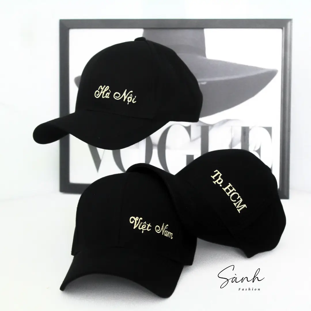 Mũ lưỡi trai thêu VIỆT NAM VÀ 63 TỈNH THÀNH chất kaki form unisex nam nữ_sanhfashion Hat