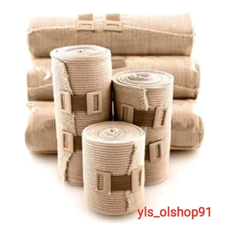 perban elastis 7.5cmx4.5m / 10cmx4.5m / 15cmx4.5m / perban elastik / verban elastis / perban patah tulang / verban patah tulang / perban keseleo / Verban keseleo /elastis bandage avico tenso policrepe patah tulang general care 3 / 4 / 6 Inch