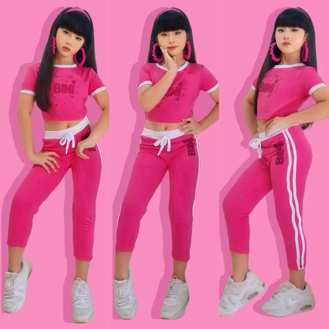 Beatrice Knitted Fabric Terno Pants for Girls - 2 Sizes Available (Medium, Large) - Ages 4-9 - 5 Colors Available bini jersey