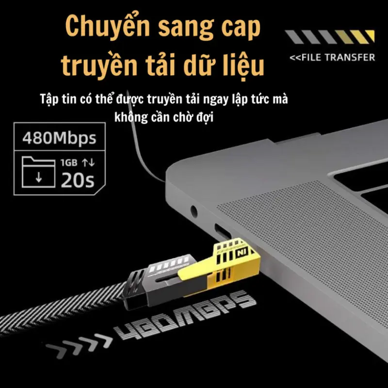 Dây Cáp sạc nhanh 4 in 1 PD22.5W sạc Usb-Type C , Type C-TypeC, Type C - Lightning, USB - laining - Đa năng đa dụng  Phụ Kiện Sạc Điện Thoại 4