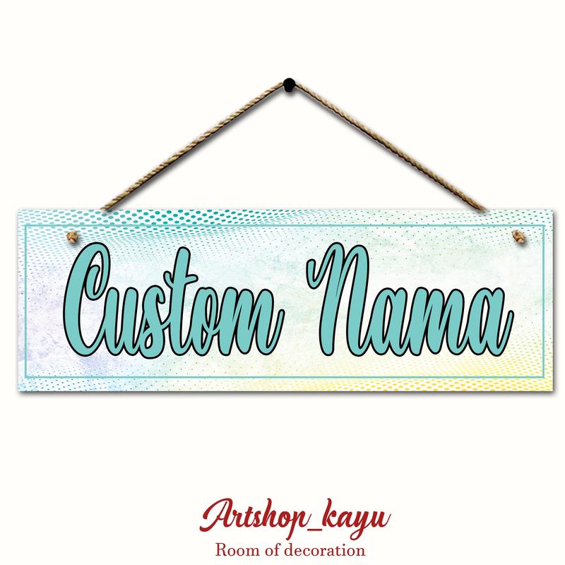 Product Introduction of Hiasan Dinding Aesthetic custom Nama walldecor pajangan Pintu Kertas 14