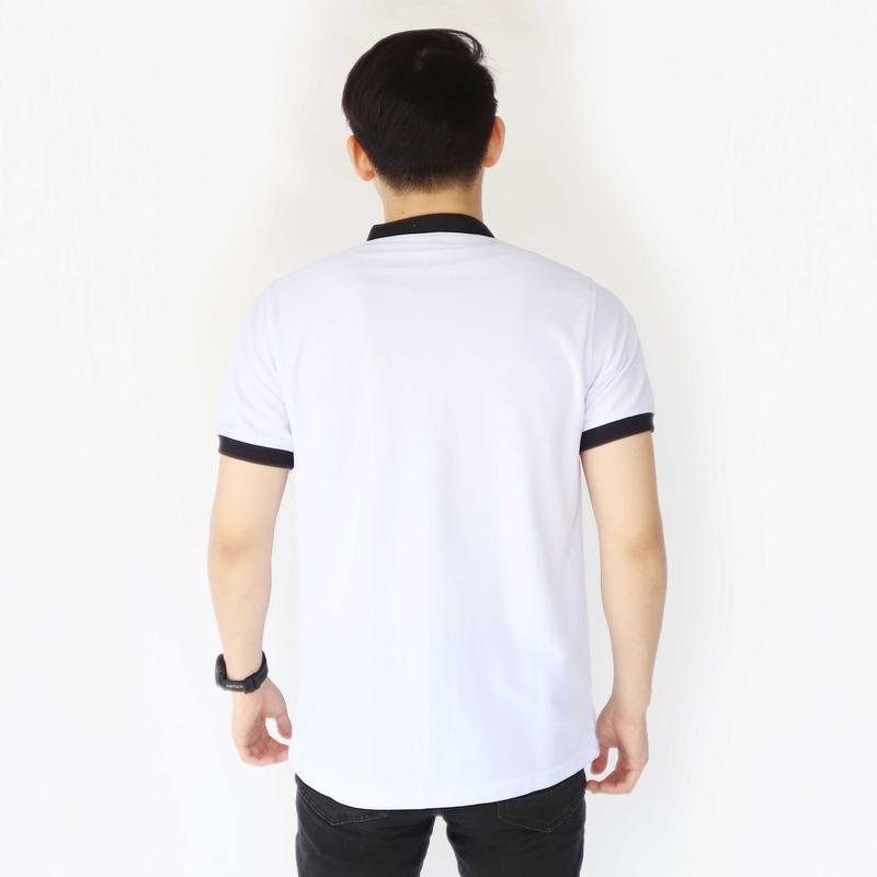Sc - Kaos Polo Pria Dewasa Seragam Kaos Polos Kerah Shanghai Lengan Pendek - Panjang Atasan Dewasa 9