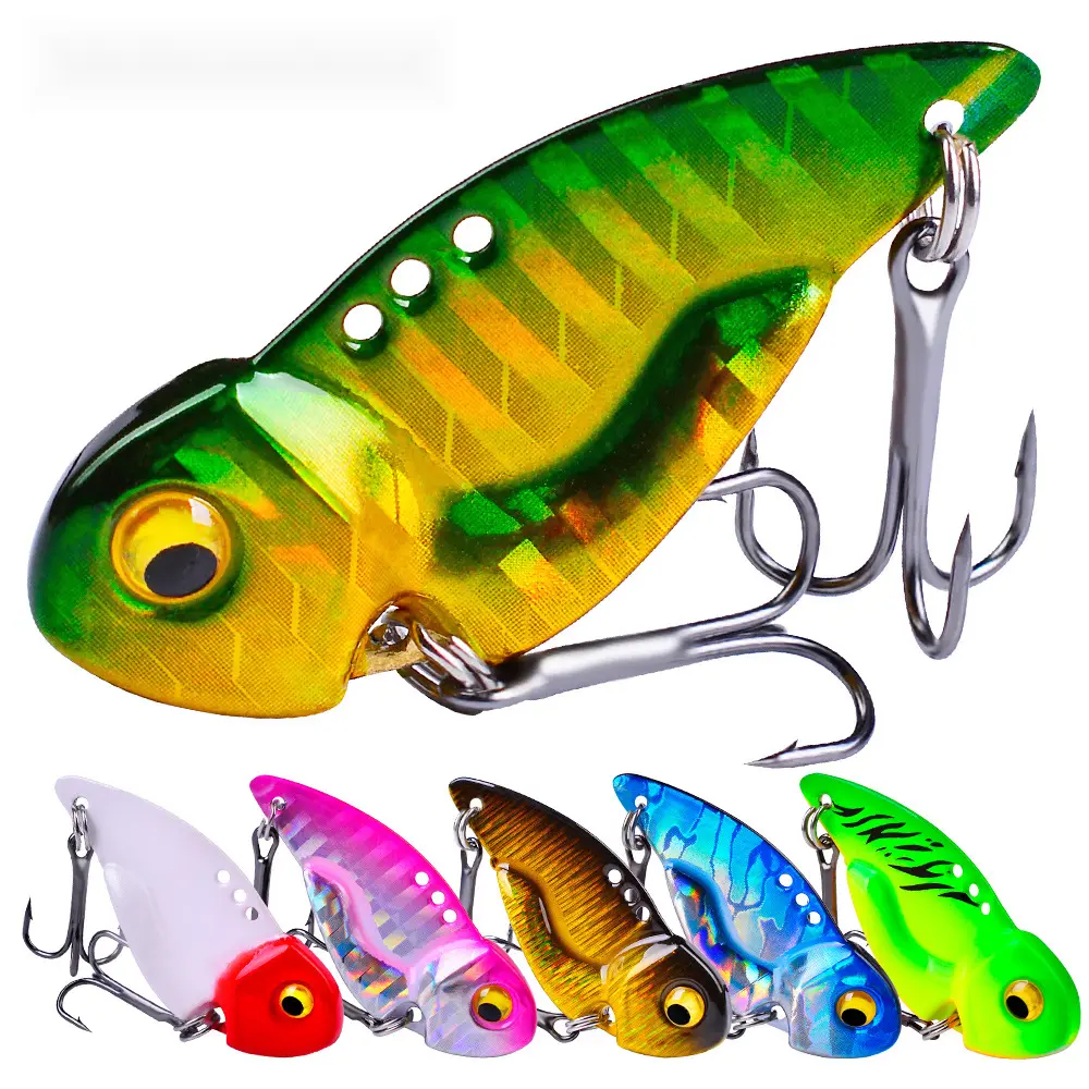 Vibration Metal Blade Spoon Fishing Baits 7g 10g 15g Artificial Sinking VIB Fishing Lure Vibe Hard Bass Baits