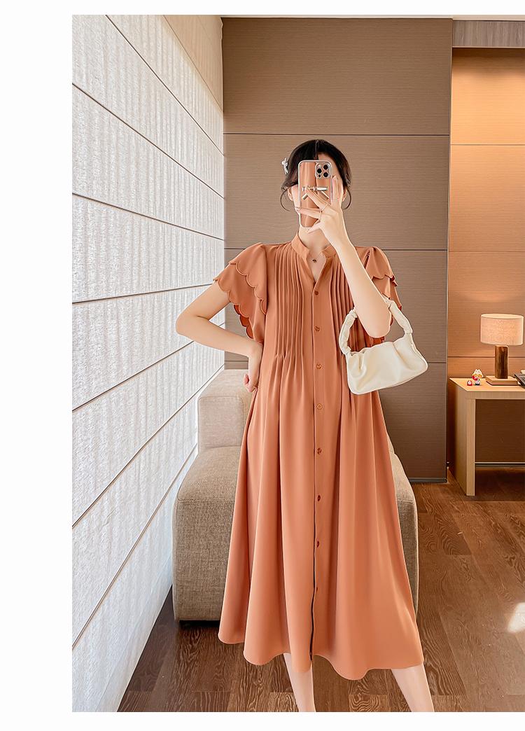 Product Introduction of E69990# Postpartum Embroidery Plus Size Womens Dresses Summer New Arrival Pregnancy Clothes Pregnant Mid-Long Breastfeeding Dress 10