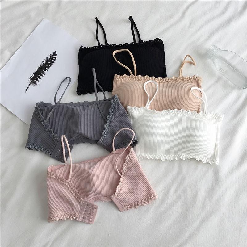 Product Introduction of Áo Bra Hai Dây HS Kiểu Dáng Quây Chất Cotton Tăm Có Đệm Mút Mỏng Top Nữ 3