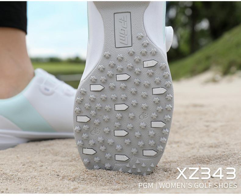 Product Introduction of [PGM] Golf Shoe Women's Waterproof Sneakers Anti-Slip Lightweight Knob Comfortable Shock-Absorbing Mid-Sole Nail-Free Shoes Xz343 19