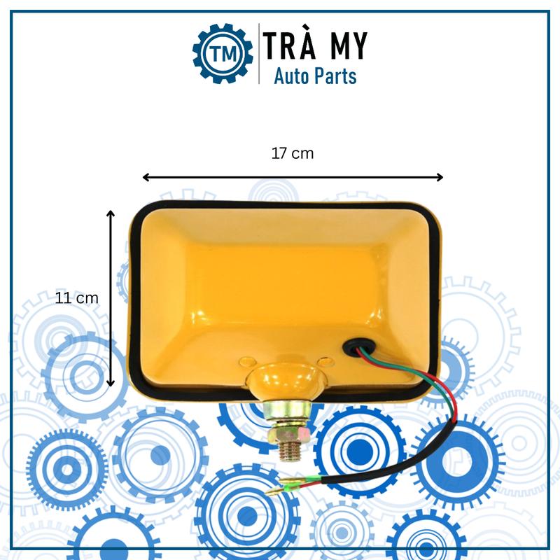 Đèn cơ giới vuông 12V/24V cho xe tải, xe cơ giới và công trình 1