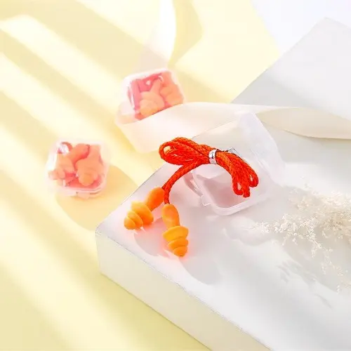 Nút bịt tai chống ồn cao cấp đựng hộp, nút bịt tai chống nước khi đi bơi, (Gồm 2 nút) 5