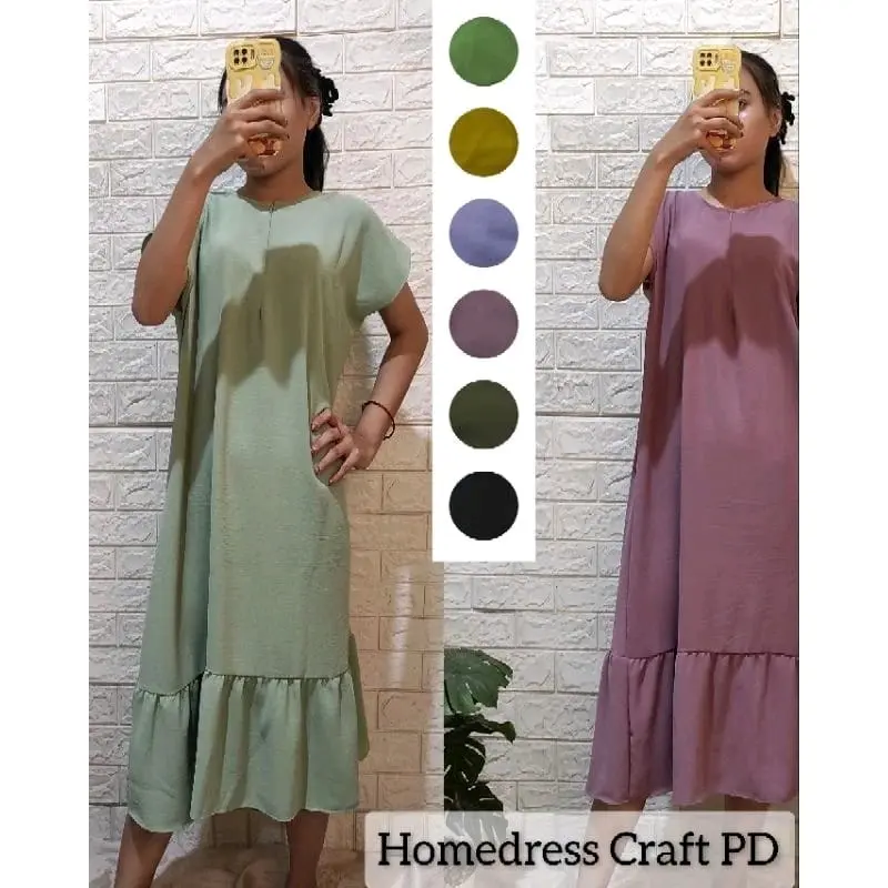 Homedress / Daster Craft Kringkel Lengan Pendek