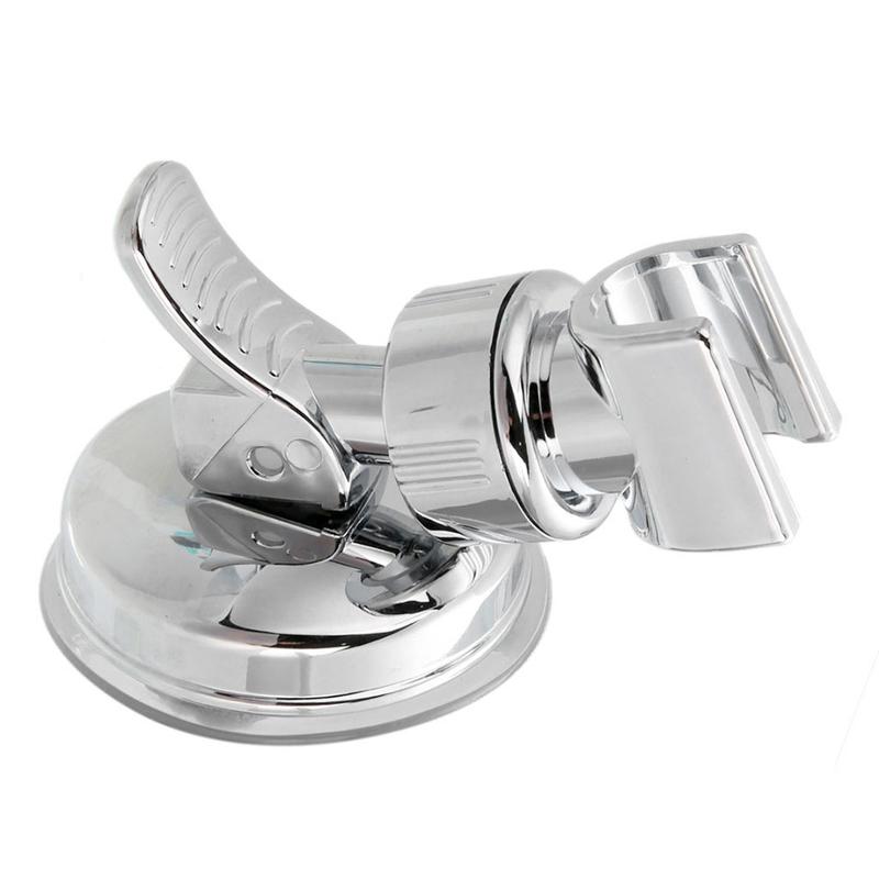 2 Set of Shower Head Holder Wall Mounted Adjustable Shower Spray Bracket with Vacuum Suction Cup for Home Hotel Bathroom 4