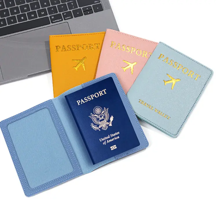 BISA COD 6480 Sampul Paspor Gambar Pesawat / Passport Case Portable Size 5