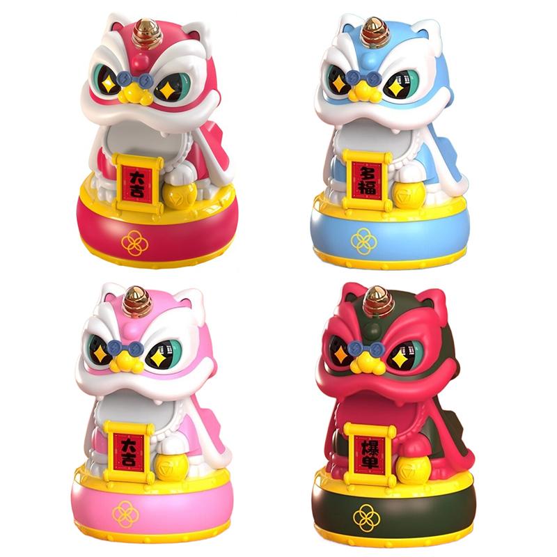 Product Introduction of Mascot Ornament Chinese Style Lucky Dancing Lion Model Solar Powered Home Decoration Holiday Gifts Bring Wealth Good Fortune Electronic Plastic 34