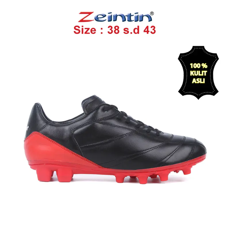 Zeintin- Sepatu Bola bahan KULIT Asli Nyaman Cepat Kering Uniseks football Boots 3