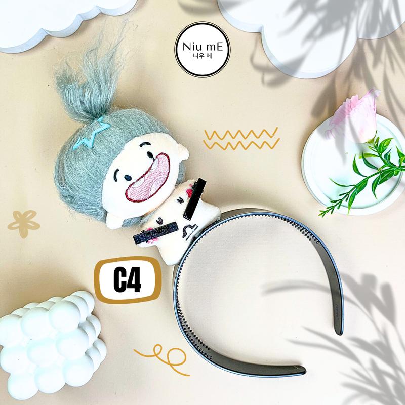 Bando Troll Series Crazy Hair Messy Look  Headband Korea Lucu Gemoy dan Viral, Aksesori Anak Perempuan Plastik Boneka Hadiah bando Laki 2