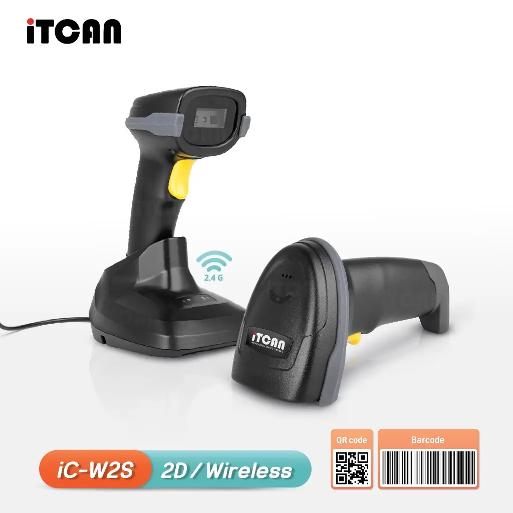 COD iTCAN เครื่องยิงบาร์โค้ด 1D 2D เครื่องสแกนบาร์โค้ด ปืนยิงบาร์โค้ดไร้สาย Wireless Bluetooth Scanner M2D