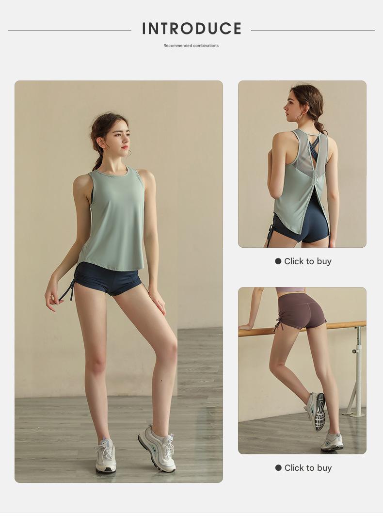 Product Introduction of Áo Ngực Thể Thao Dáng Rộng Và Áo Ba Lỗ Tập Yoga, Dành Cho Nữ, SHQX, Thiết Kế Hở Lưng Thoáng Khí, Thích Hợp Tập Gym Và Chạy Bộ 8