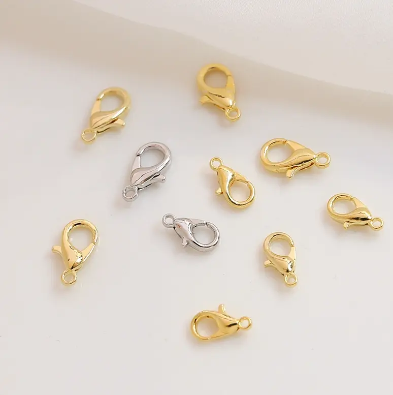 [10pcs] 10/12/14/16/18/21mm / Kait / Kokot / Udang Lobster / Pengait Kalung Gelang / Lobster Clasp