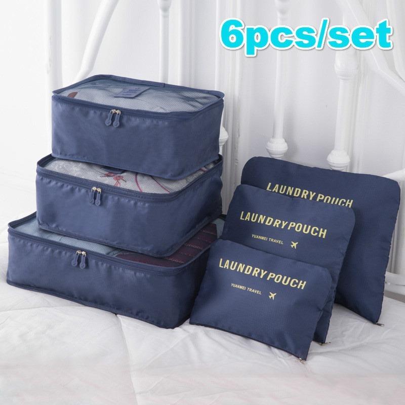 Product Introduction of 6Pcs/Set Travel Organizer Storage Bag Set Clothes Organizer Bags Pouch Suitcase Home Closet Bags for Storage 8