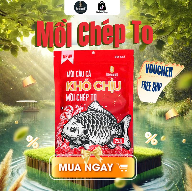 [HNF] Mồi Câu Cá Khó Chịu ĐỎ Cá Chép Lớn 250g - Chuyên Dùng Câu Cá Chép Lớn Dịch Vụ, Tự Nhiên - Mua Càng Nhiều Giảm Càng Sâu