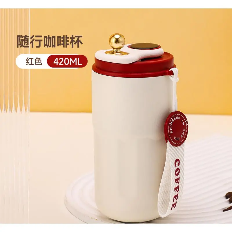 Cốc Chân Không, Hiển Thị Nhiệt Độ Thông Minh, Thép Không Gỉ 316, Cốc Cà Phê, Thẩm Mỹ Cao, Cách Nhiệt Hai Lớp, Thích Hợp Cho Nam Và Nữ, Quà Tặng Đi Kèm, Cốc Nước 6