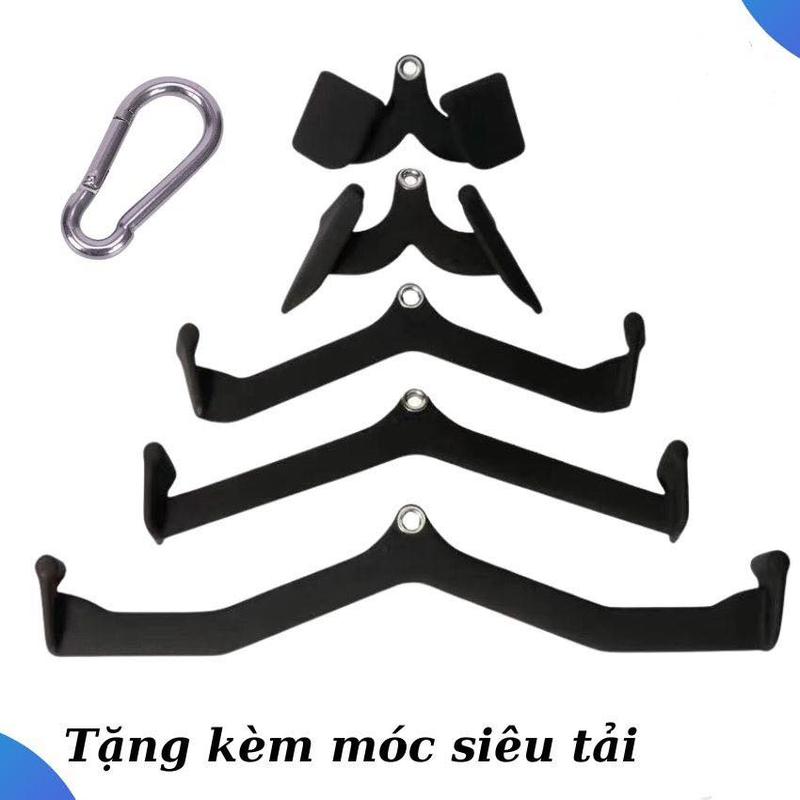 Product Introduction of Phụ Kiện (full bộ) power grip kéo xô 5 món lat pull down-back nhập khẩu, thanh kéo lưng xô tập gym 2
