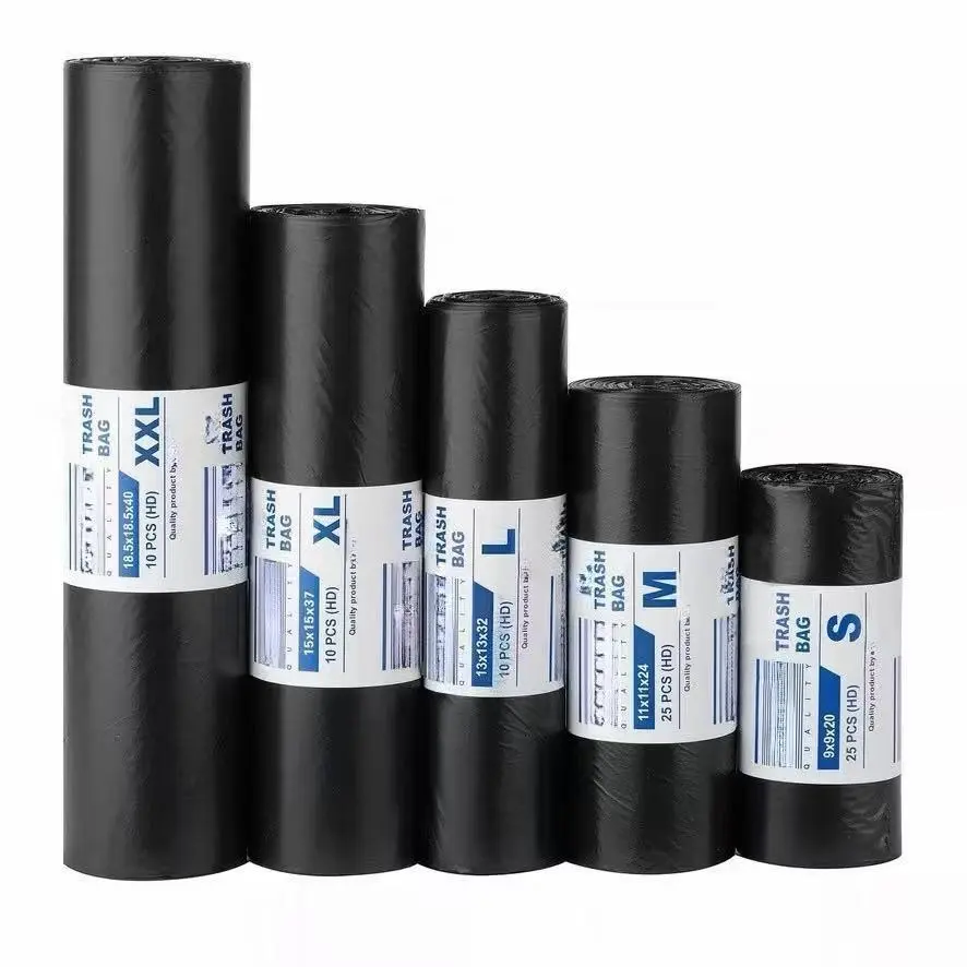 Kantong Sampah Tempat Sampah Daur Ulang Sampah (Kecil/Sedang/Besar/XL/XXL) Kantong Sampah Hitam Besar