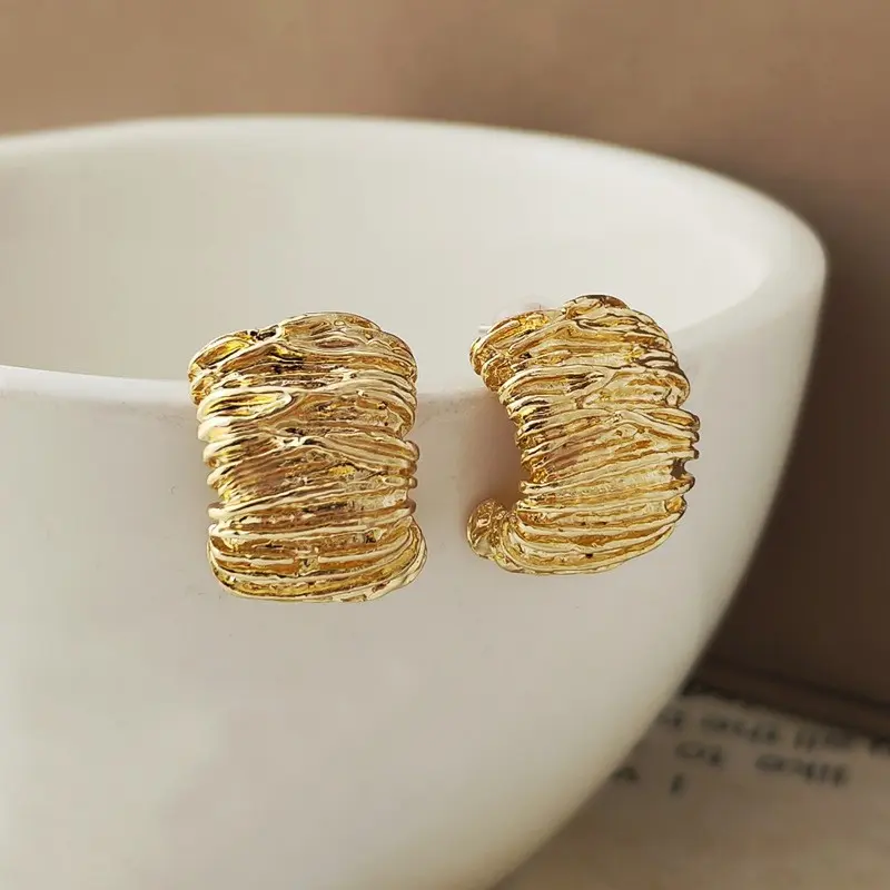 RRNS 510 Anting Stud Anting Wanita Tusuk Fashion Alloy Gaya Elegan 3