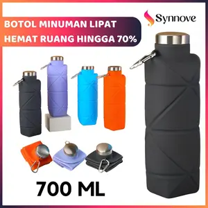 Botol Minum Lipat BPA FREE Silikon Food Grade Botol Minum Sport Botol Lipat Portable Botol Travelling Foldable Bottle