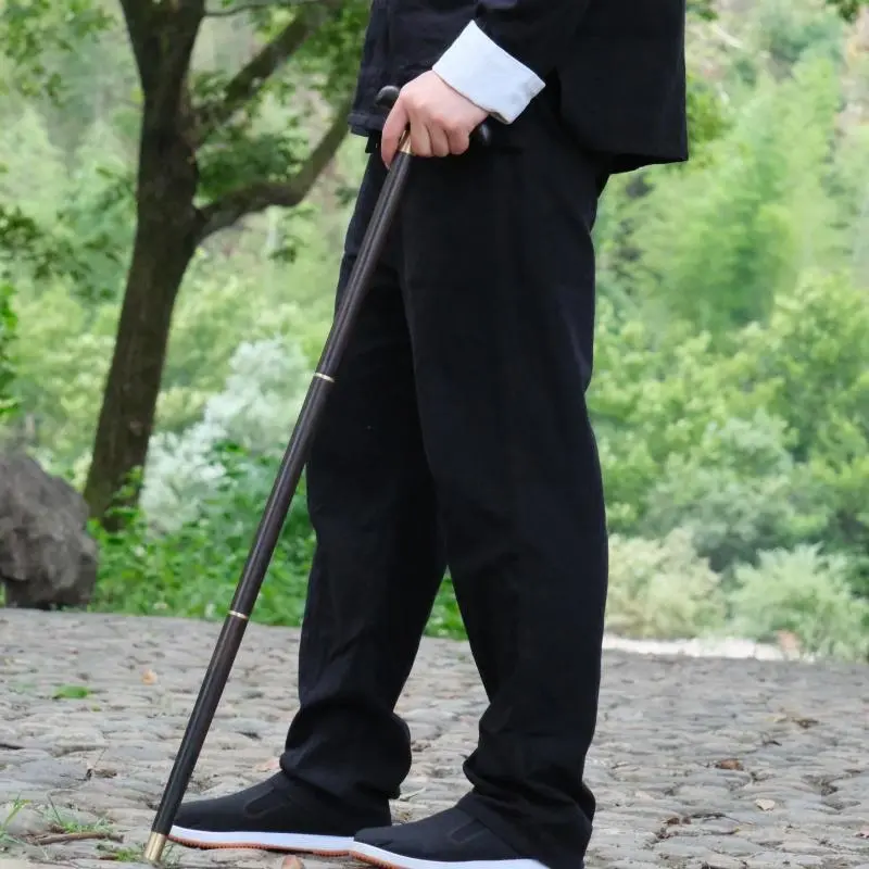 Wooden Hiking Stick, 1 Count Portable Walking Aid Tool, Hiking Stick for Outdoor Camping Hiking, Walking Aid Tool for Elderly 2