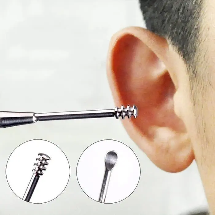 Korek Kuping 5 in 1 alat pembersih telinga Dewasa membersihkan kotoran ear cleaner anti karat aman 5
