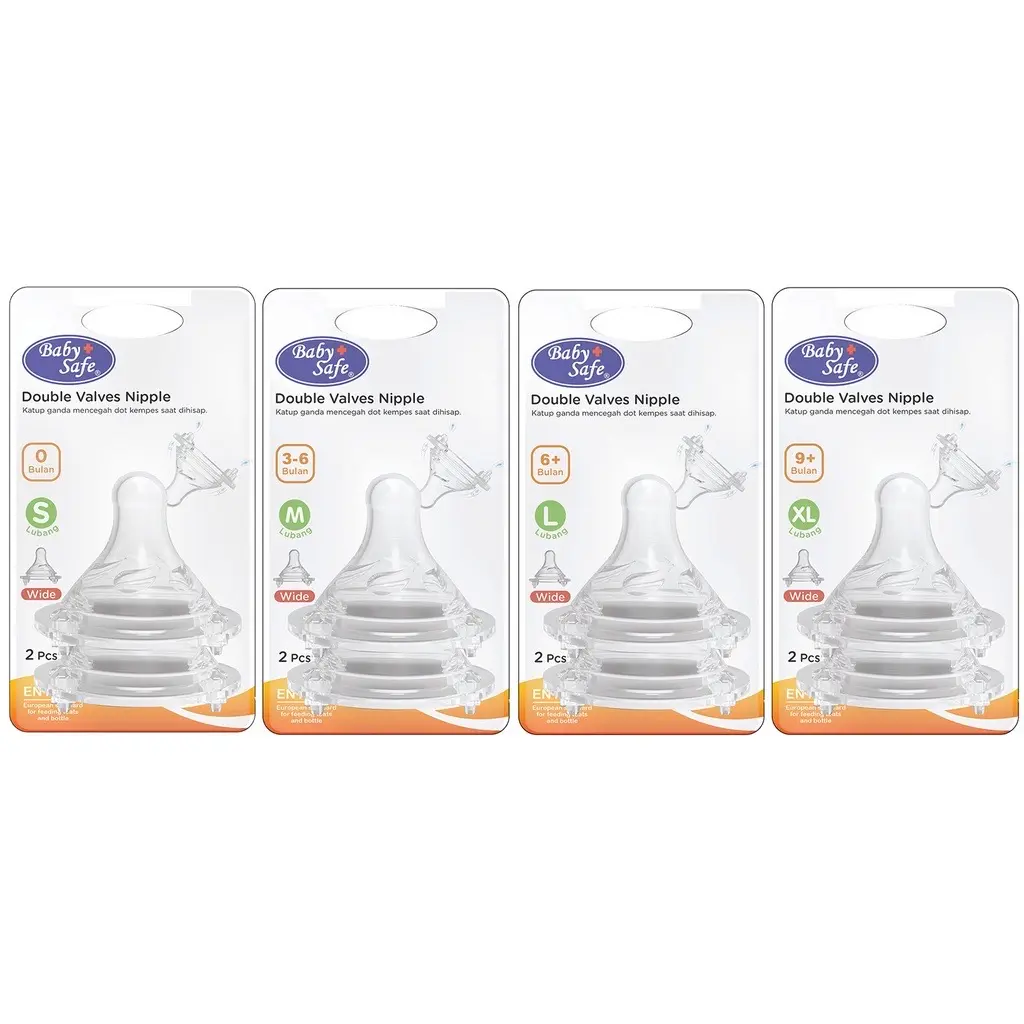 Dot Babysafe Slim Neck Wide Neck Isi 2/Babysafe Double Valves