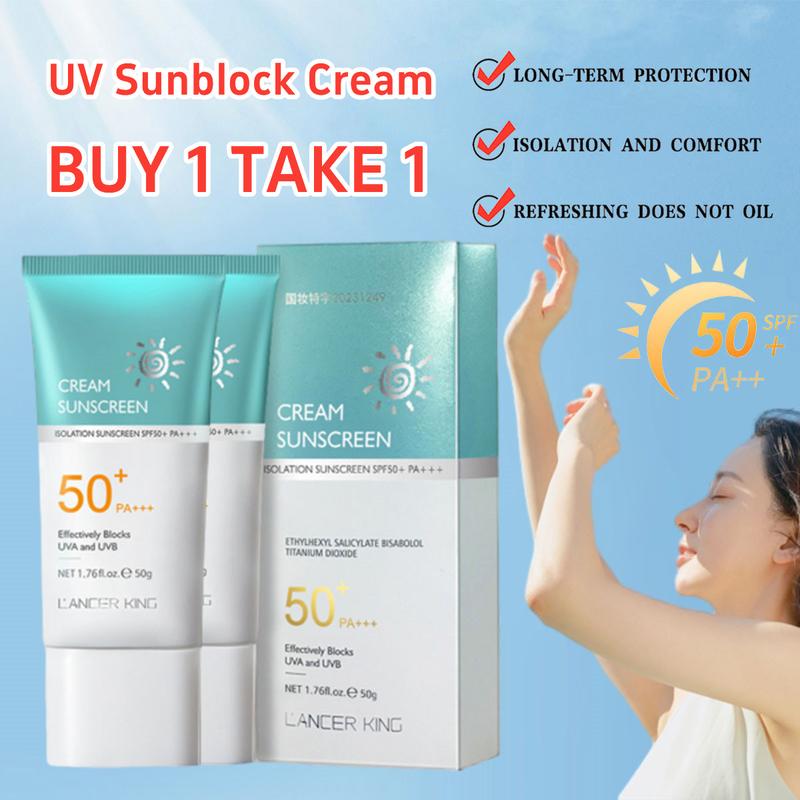 MUA 1 TẶNG 1 Kem chống nắng Hydrating Moisturizing Làm mới Không nhờn Chống tia cực tím Kem chống nắng mùa hè