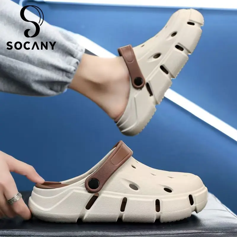 Socany Sandal Baim Pria Dengan Desain Trendy Sandal Kodok Pria Sandal pasangan EVA Size 35-44
