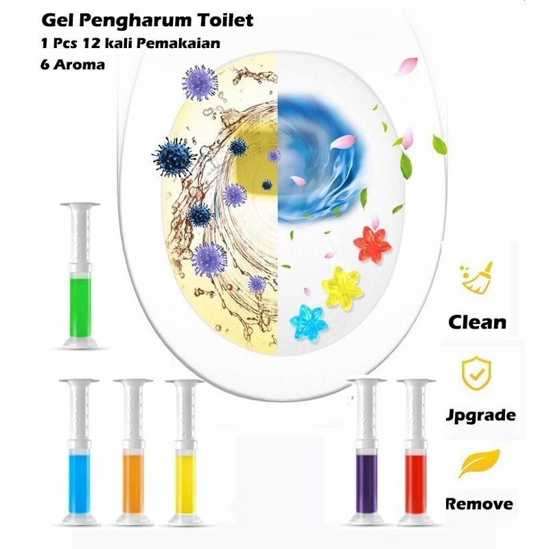 Pewangi Kloset Gel Pengharum Toilet Pewangi Kamar Mandi Closet WC Penghilang Bau Pembersih Harum Aroma 7