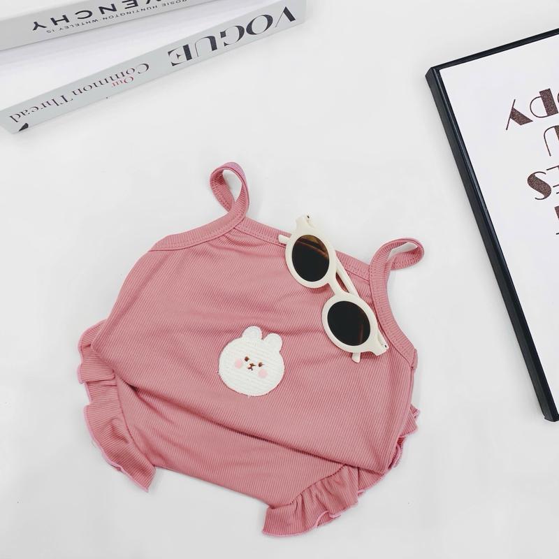 BỘ TĂM 2 DÂY BÉ GÁI chất tăm xuất Nhật siêu mát 4