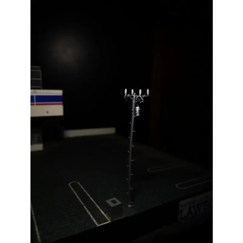 Tiang Listrik tipe 1 1:64 Aksesoris Diorama Diecast  Power Pole  Utility tiang utilitas telepon  Unpainted 7