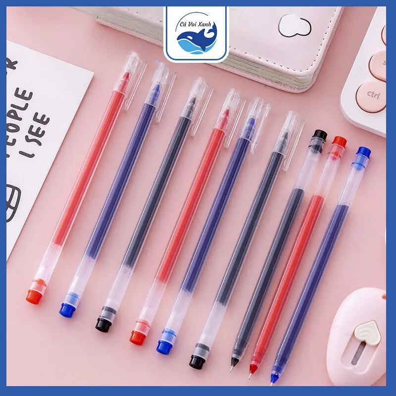 Bút Gel bút bi nước văn phòng mực gel 0.5mm, mực đều nét chữ đẹp/ Bút học sinh sinh viên, nhân viên văn phòng