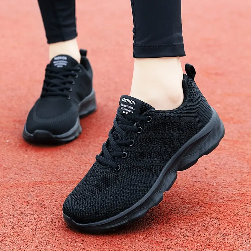 รองเท้าผู้หญิง, ตาข่ายระบายอากาศ, รองเท้ากีฬา, รองเท้าเดินทางเดินสบาย ๆ , Flyknit น้ำหนักเบา, เหมาะสำหรับนักเรียน, รองเท้าวิ่ง, คอลเลกชันฤดูใบไม้ผลิ / ฤดูร้อนปี 2025