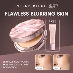 [Buy 1 Get 1-CREATOR CHOICE] Instaperfect Skin Blur Filter Powder FREE Instaperfect Skinfocus Cover Foundation- Flawless Blurring Skin Set