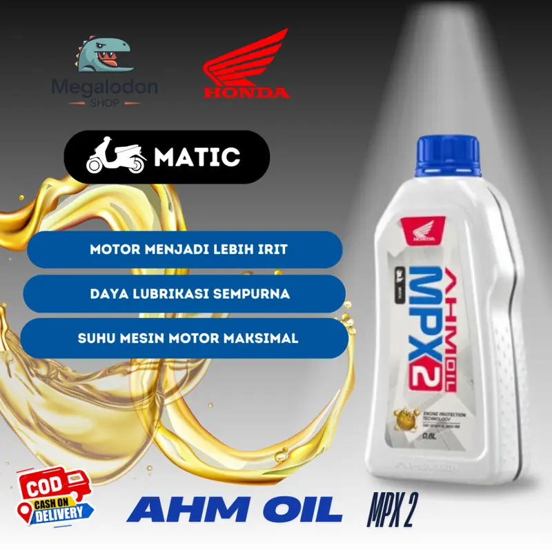 Paket Oli MATIC MPX 2 & Oli Gear Gardan AHM 1