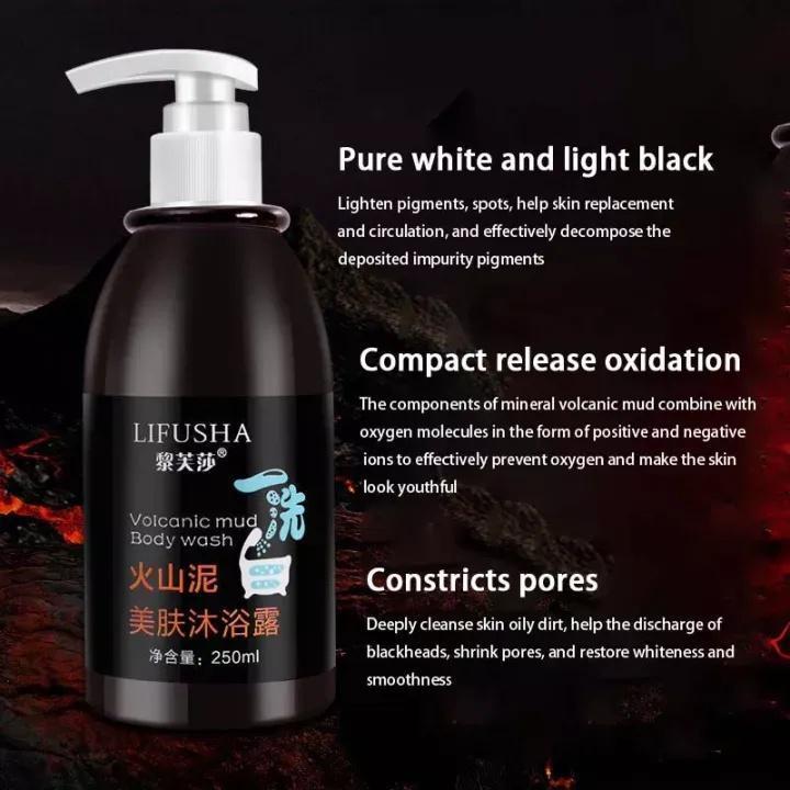 Product Introduction of LUFUSHA BODY MUD Sabun Lumpur Vulkanik / Sabun Whitening Ampuh Memutihkan Badan dan Wajah - 250ml 1