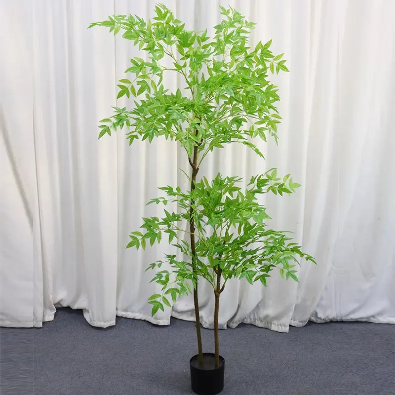 Cây Nandina Thông Dụng Mô Phỏng, Cây Xanh, Cây Trồng Chậu Cao Cấp Lớn, Cây Bionic, Thích Hợp Cho Quán Cà Phê, Studio, Khách Sạn, Phòng Ngủ, Cảnh Quan Trang Trí Văn Phòng, 1 Cái 0