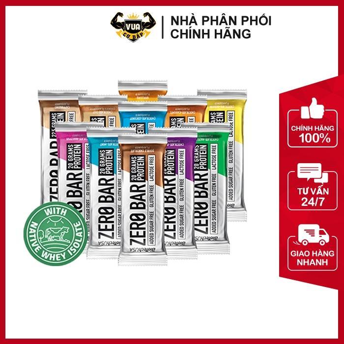 Thanh Bánh Protein Zero Bar BioTechUSA 50g Hộp 20 thanh