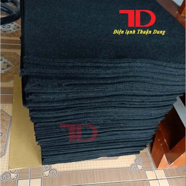 Tấm Lót Chống Cháy nỉ cacbon đã được oxy hóa dày 10mm, Tấm Chắn Nhiệt Chống Cháy khi hàn chất liệu sợi Carbon, Nỉ acrylic tiền oxy hóa - Điện Lạnh Thuận Dung 4